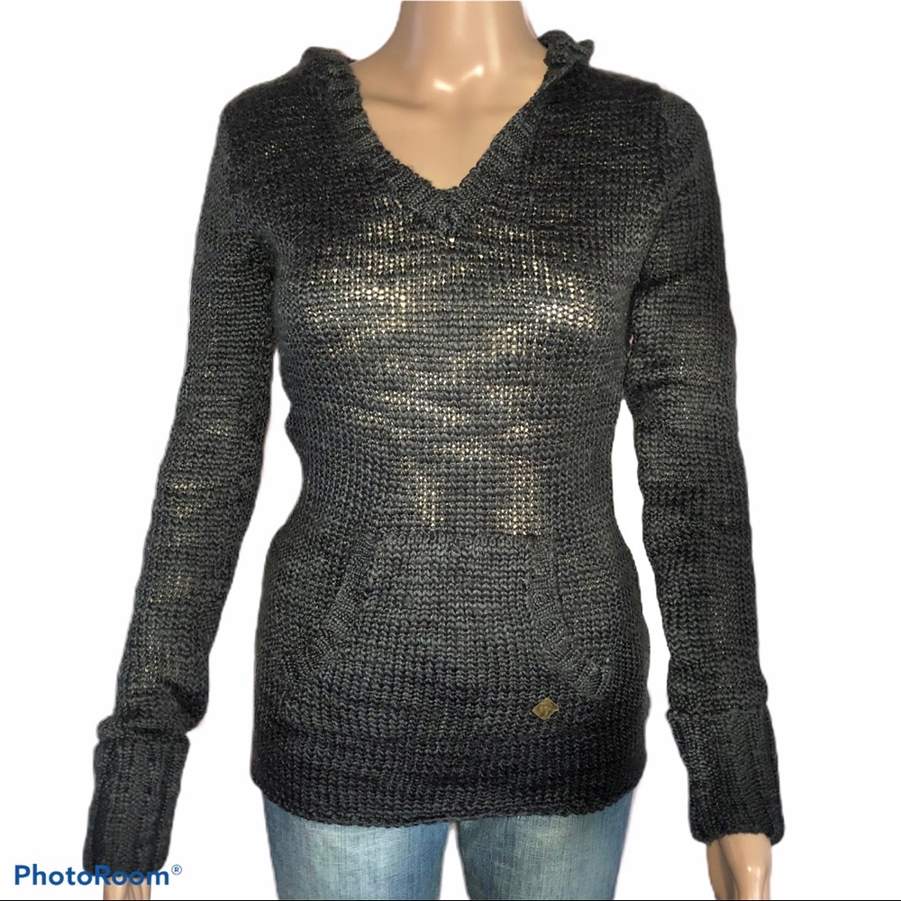 Roxy wool blend hooded sweater